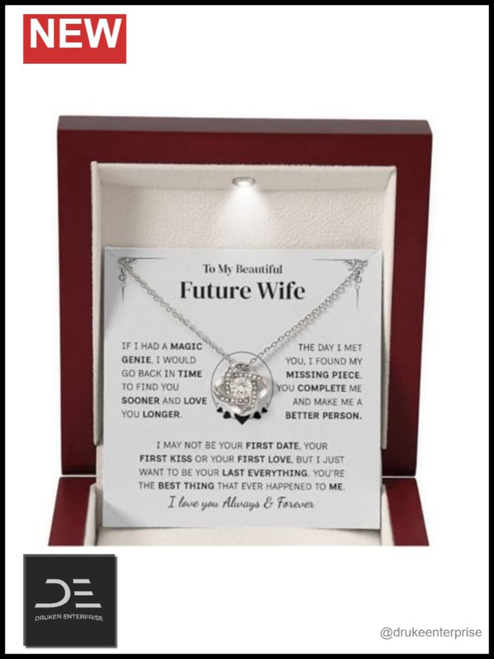 Couples Gifts To My Soulmate Necklace Romantic Gift For Future Wife Stainless
